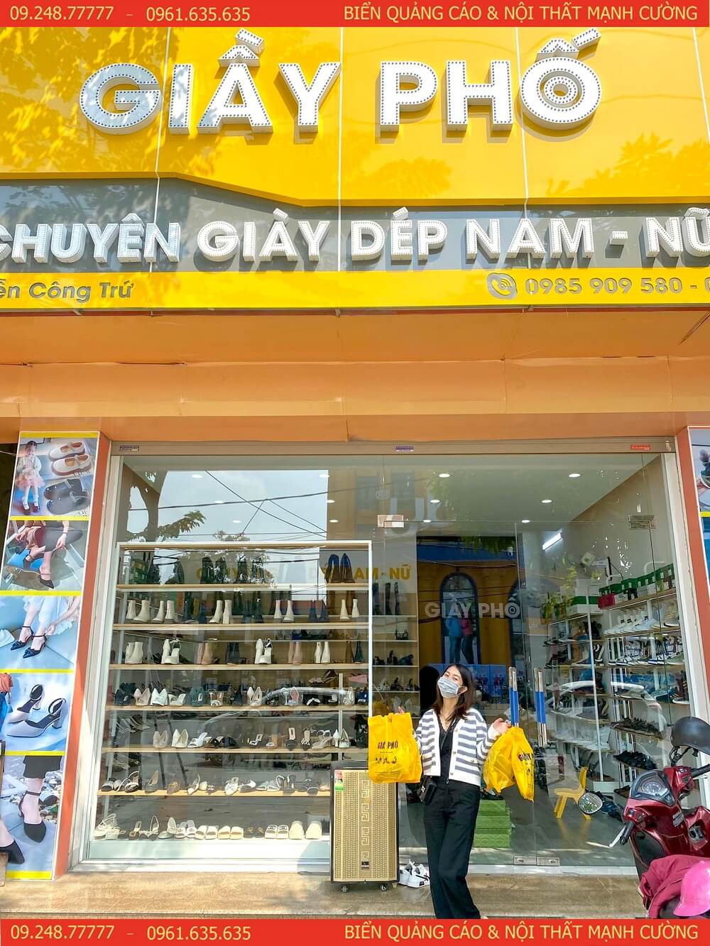 Bí quyết thiết kế nội thất showroom giày ninh bình giúp tăng doanh số 3 Mạnh Cường Group chuyên thiết kế nội thất showroom giày Ninh Bình giúp cửa hàng tạo ấn tượng mạnh với khách hàng