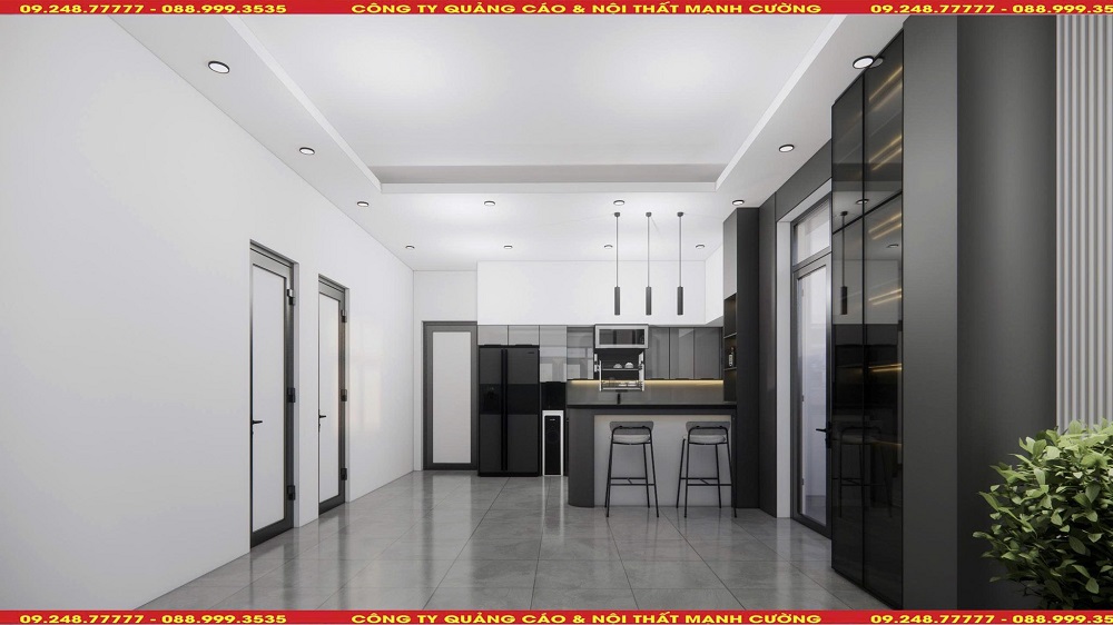 Một hệ nội thất tủ bếp inox Ninh Bình đẹp không chỉ nằm ở thiết kế mà còn ở cách bố trí công năng hợp lý.