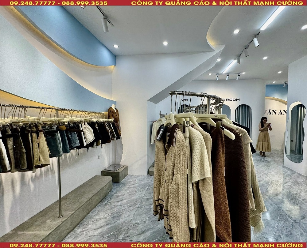 Top mẫu thiết kế nội thất showroom thời trang Ninh Bình đẹp và ấn tượng