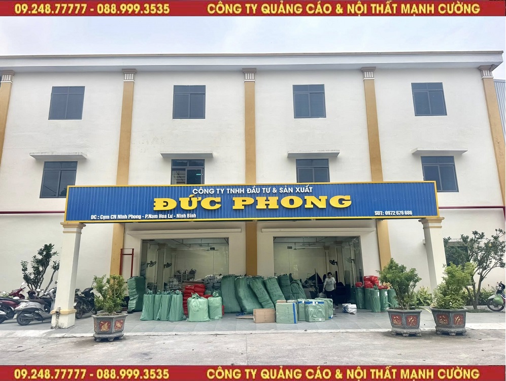 Mạnh Cường Group thi công biển quảng cáo công ty, văn phòng