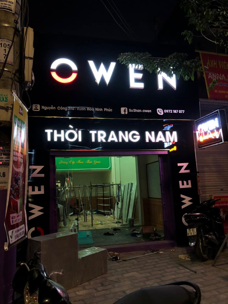Mẫu biển quảng cáo shop thời trang tại Ninh Bình được thiết kế theo phong cách hiện đại