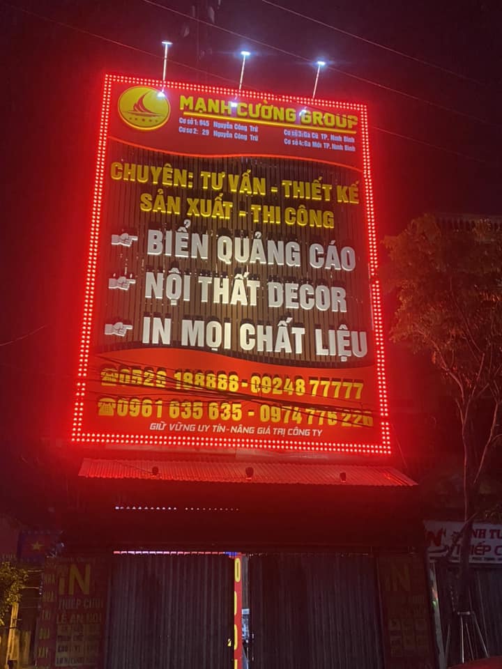 Đơn vị làm biển quảng cáo đẹp tại Ninh Bình uy tín, giá tốt 8 Quy trình làm biển quảng cáo tại Mạnh Cường Group chuyên nghiệp uy tín