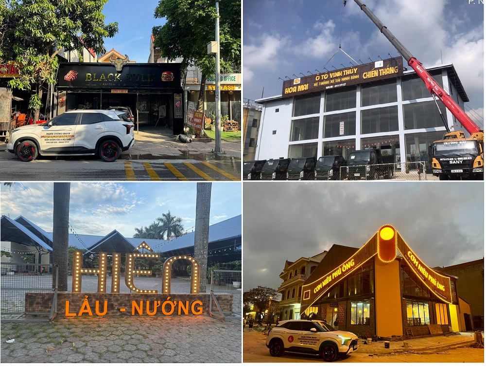 Chi phí làm biển quảng cáo Ninh Bình phụ thuộc vào chất liệu, mức độ , quy trình thực hiện...
