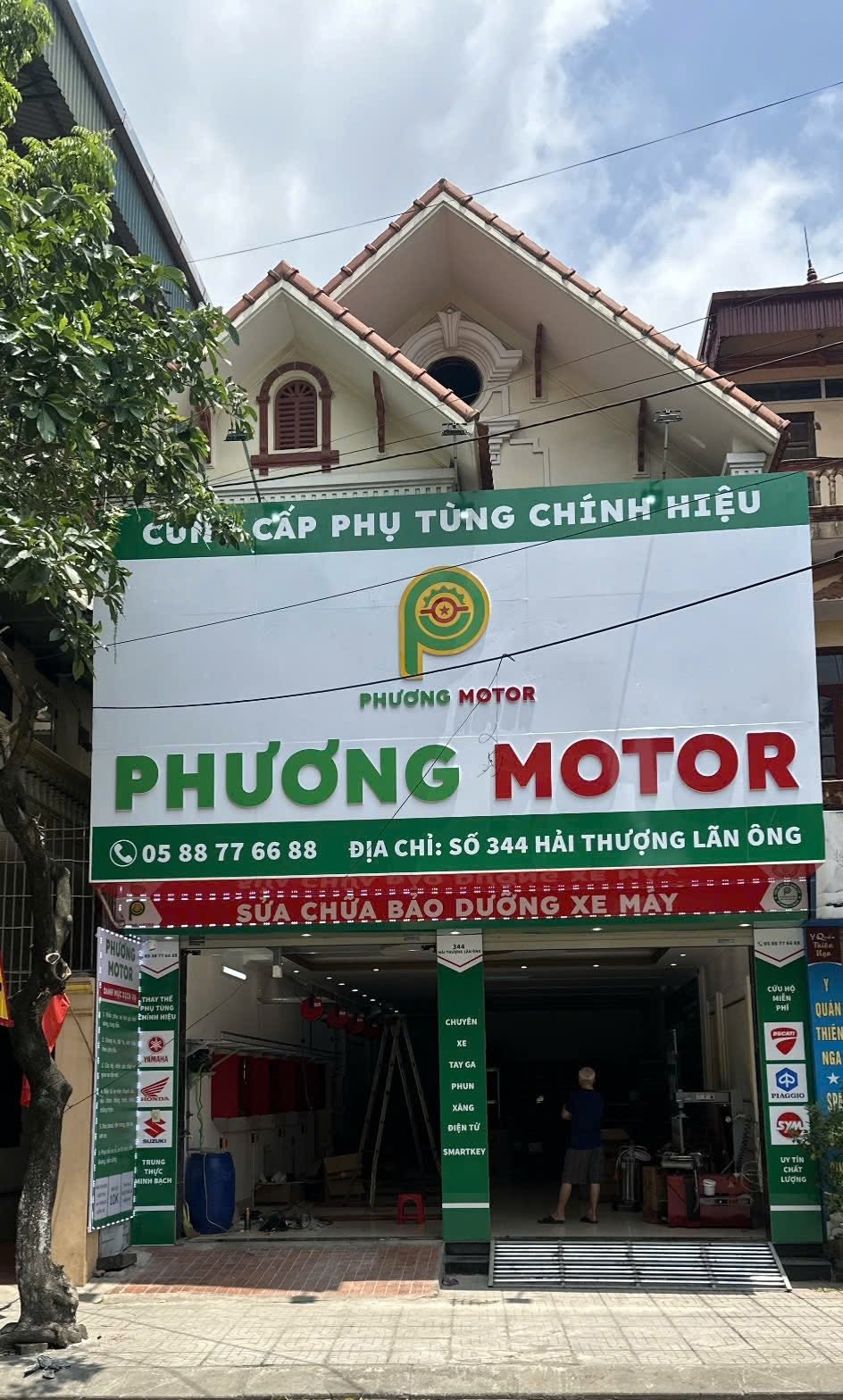 làm biển quảng cáo cửa hàng xe máy Ninh Bình