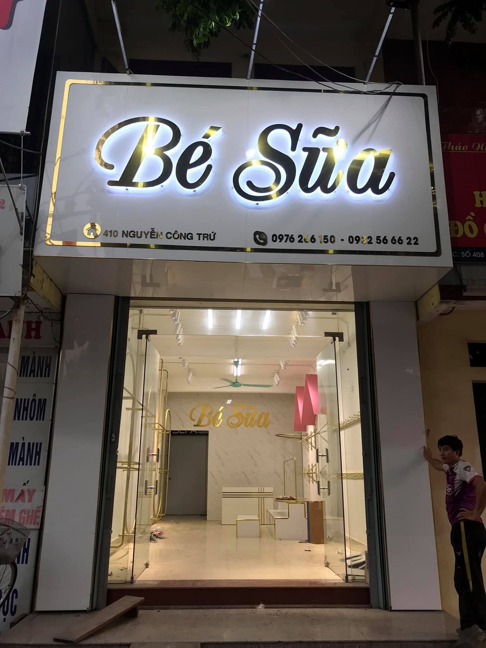 Manh Cường Group làm biển quảng cáo shop thời trang Ninh Bình theo yêu cầu của khách hàng 